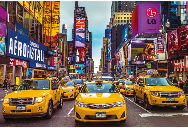 Casse-tête - Taxis à New York (1500 pièces) - Jumbo