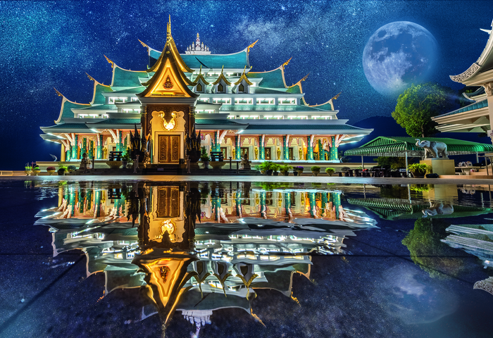 Casse-tête - Trefl - Wat Pa Phu Kon, Thaïlande (1500 pièces)