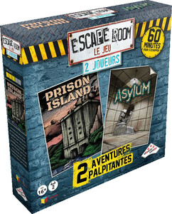 Boîte du jeu Escape Room Prison Island et Asylum