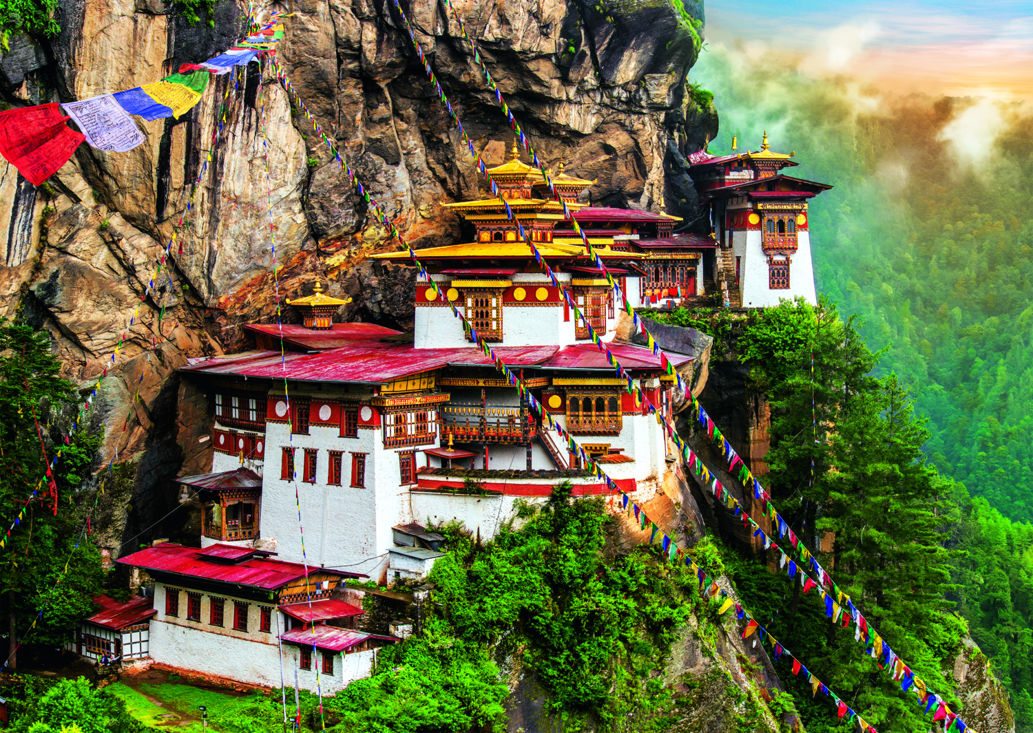 Monastère de Taktsang, Bhoutan (2000 pièces)