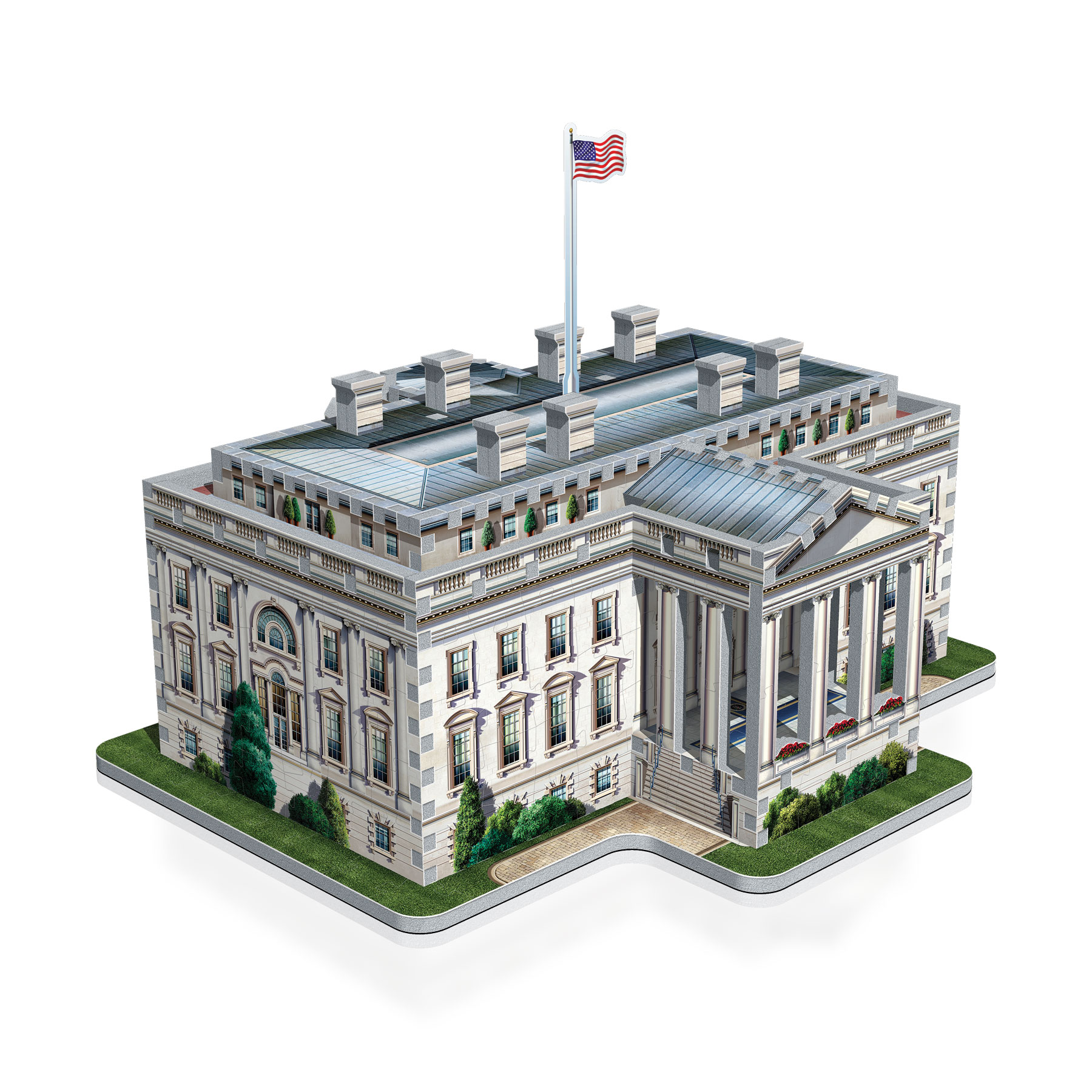 Casse-tête - La Maison Blanche Washington (490 pièces) - Wrebbit 3D