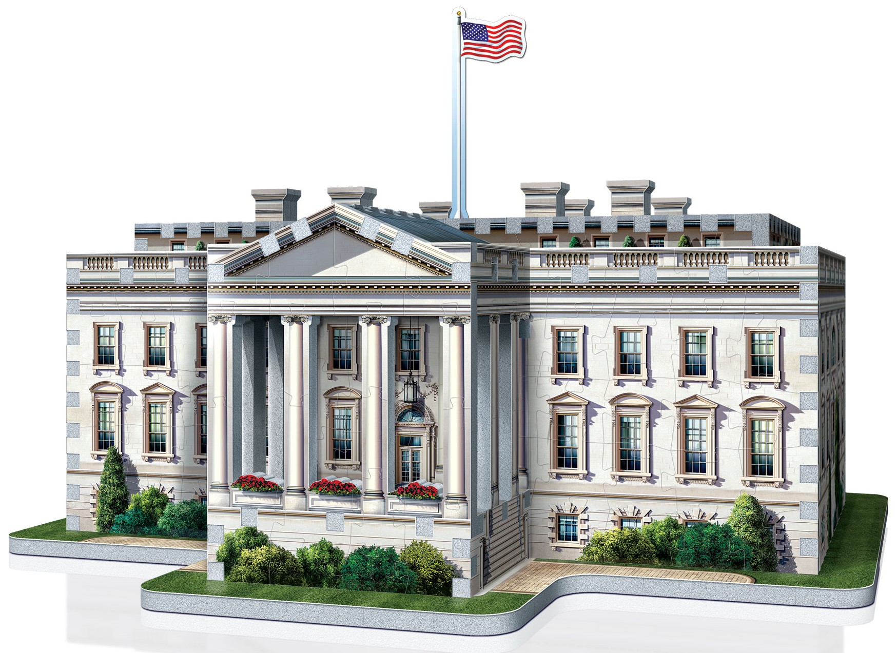 Casse-tête - La Maison Blanche Washington (490 pièces) - Wrebbit 3D