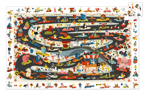 Observation – Rallye automobile (54 pièces) – Djeco