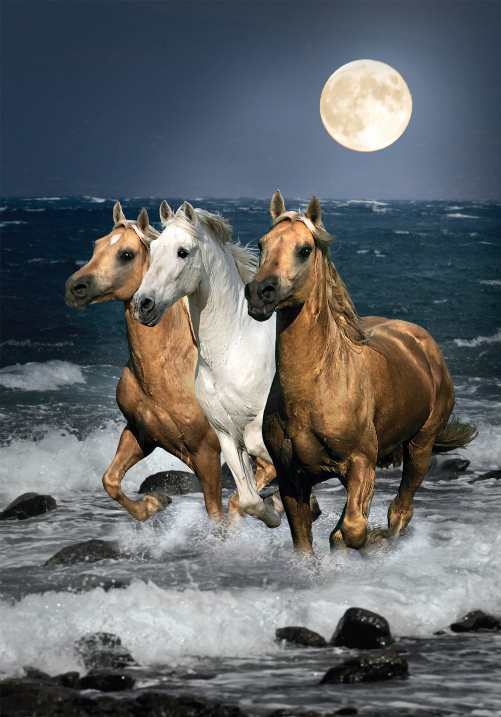 Casse-tête - Running Horses (1500 pièces) - Clementoni
