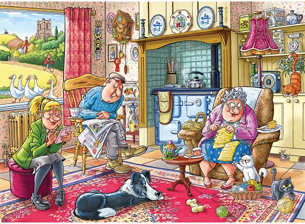 Wasgij Mystery 17 – Pas de repos pour la famille! (1000 pièces) – Jumbo