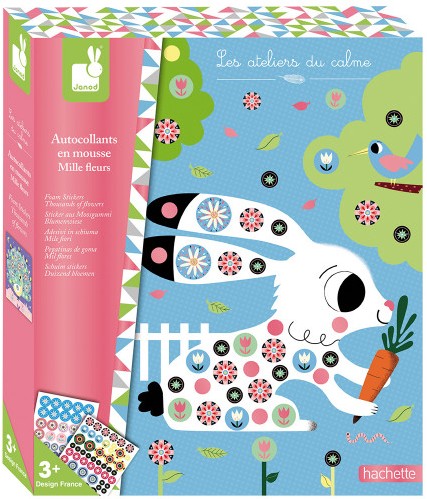 Autocollants en mousse Mille fleurs