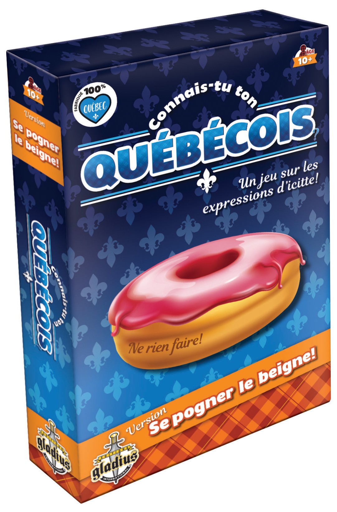 Boîte du jeu Connais-tu ton québécois - Se pogner le beigne
