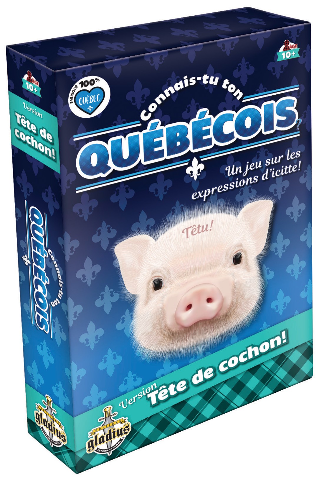 Boîte du jeu Connais-tu ton québécois - Tête de cochon