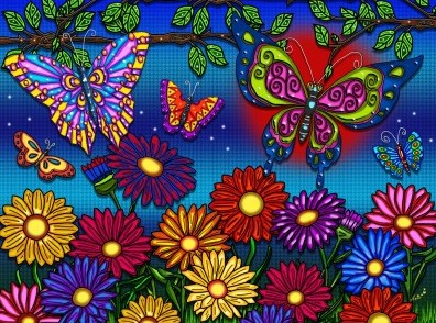 Anie Maltais Fleurs et Papillons