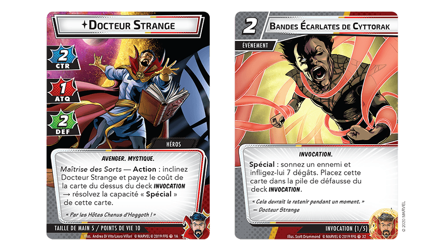 Présentation du jeu Marvel Champions - le jeux de cartes : Docteur Strange