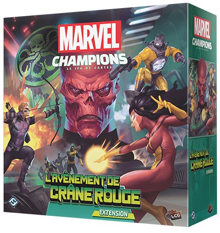 Boîte du jeu Marvel Champions - L'Avènement de Crâne Rouge