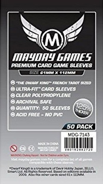 Sleeves – Protecteurs de cartes « Magnum platinum » 61 x 112 mm Paquet de 50
