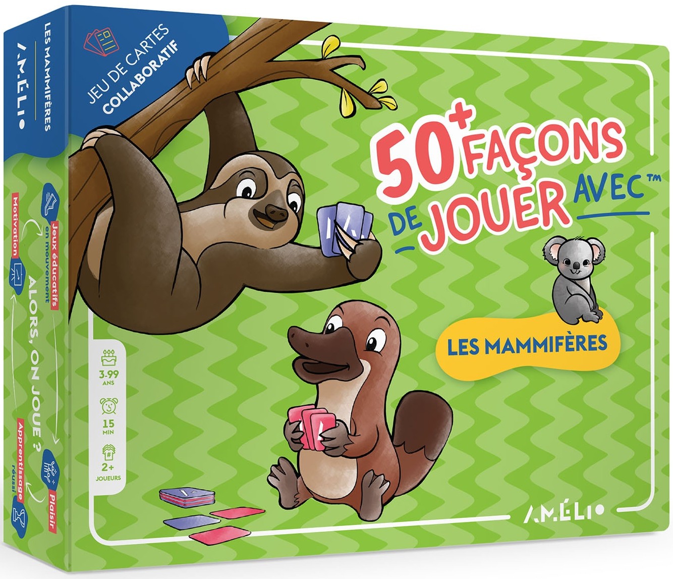 Boîte du jeu 50+ Façon de jouer avec les mammifères