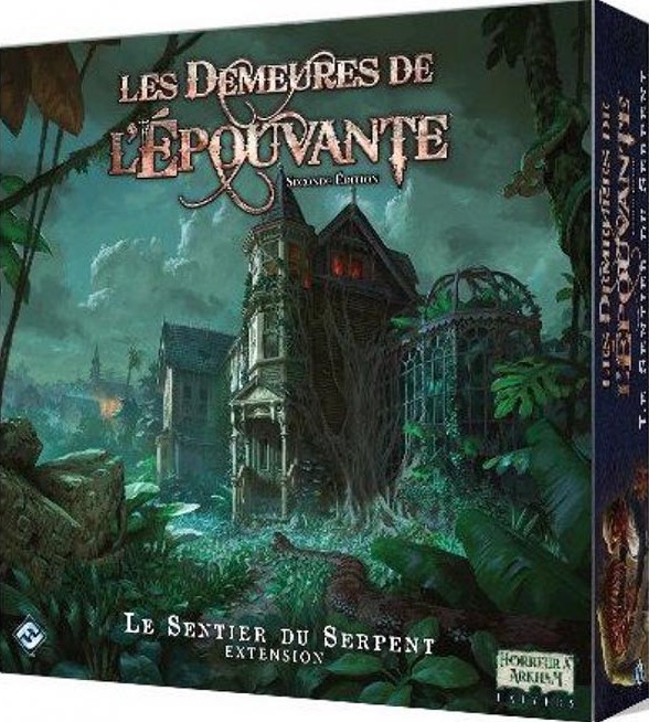 Boîte du jeu Les Demeures de l'Épouvante seconde Edition Sentier du Serpent extension
