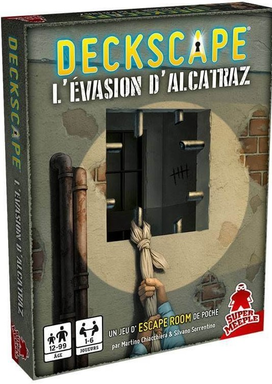 Boîte du jeu Deckscape: L'Évasion d'Alcatrz