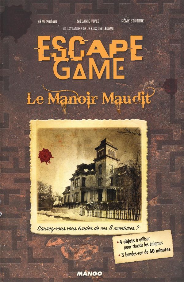 Boîte du jeu Escape Game: Le Manoir Maudit