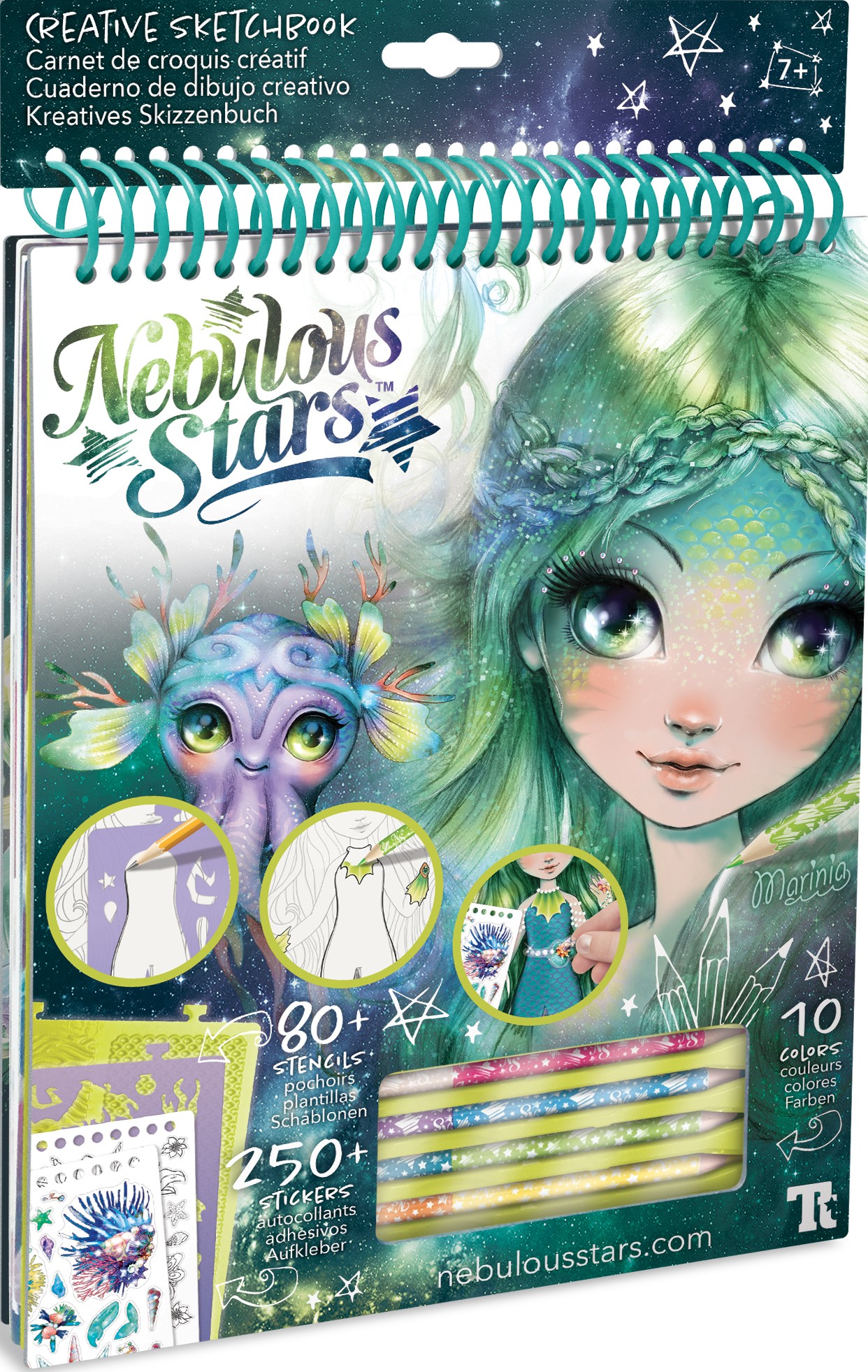 Boîte du jeu Nebulous Stars - Carnet de croquis créatif Marinia