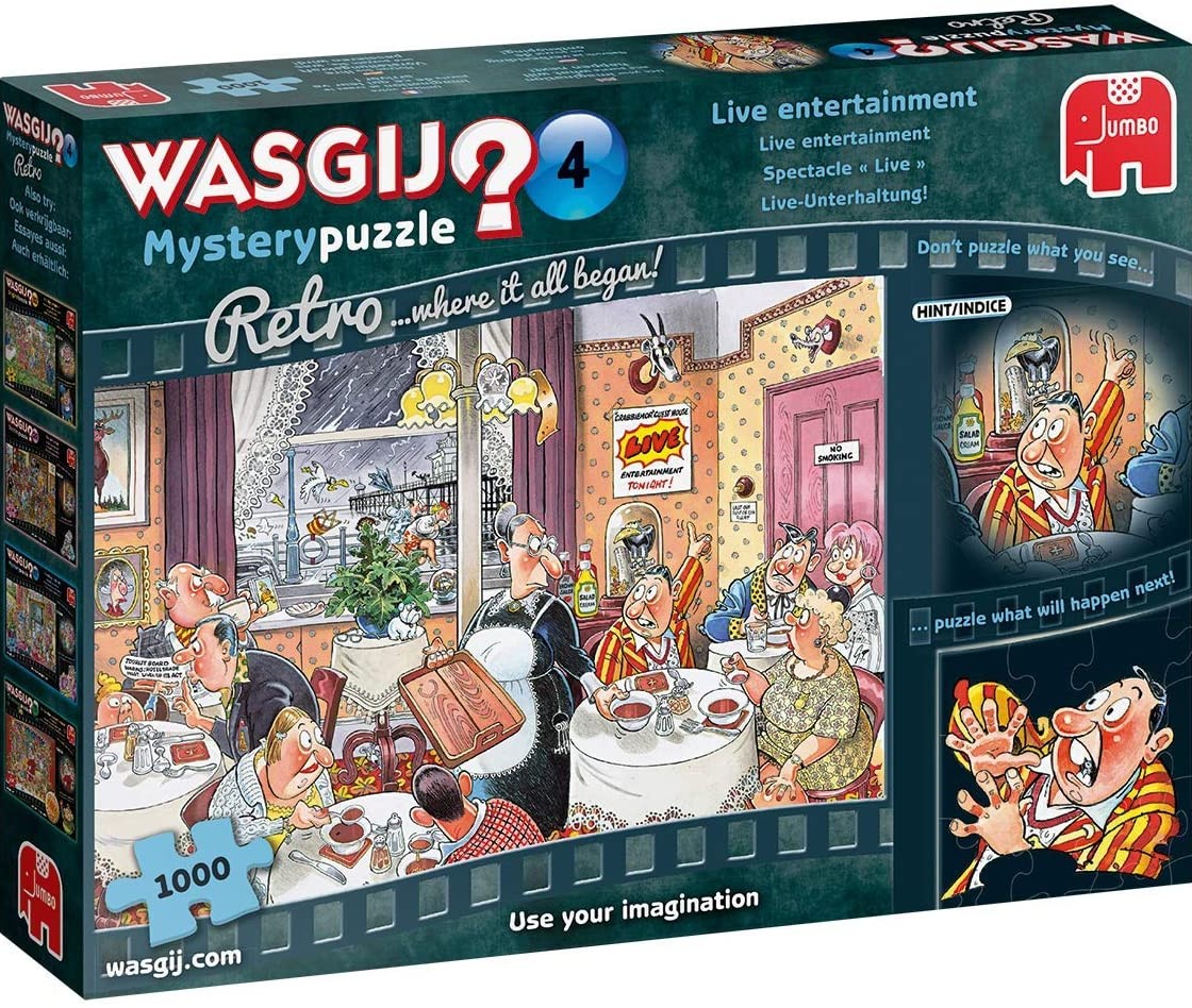 Wasgij Mystery Retro 4 – Spectacle « Live » (1000 pièces) – Jumbo