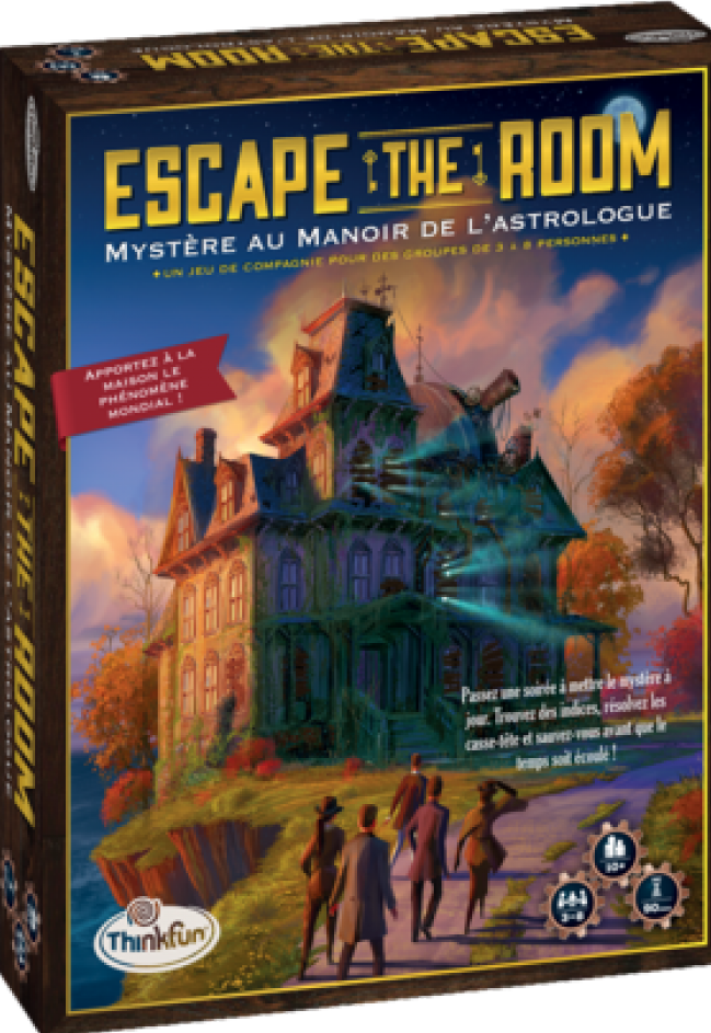 Boîte du jeu Escape the room - Mystère au manoir de l'astrologue