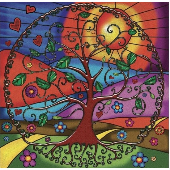 Broderie de Diamants – Arbre de Vie (30 x30)