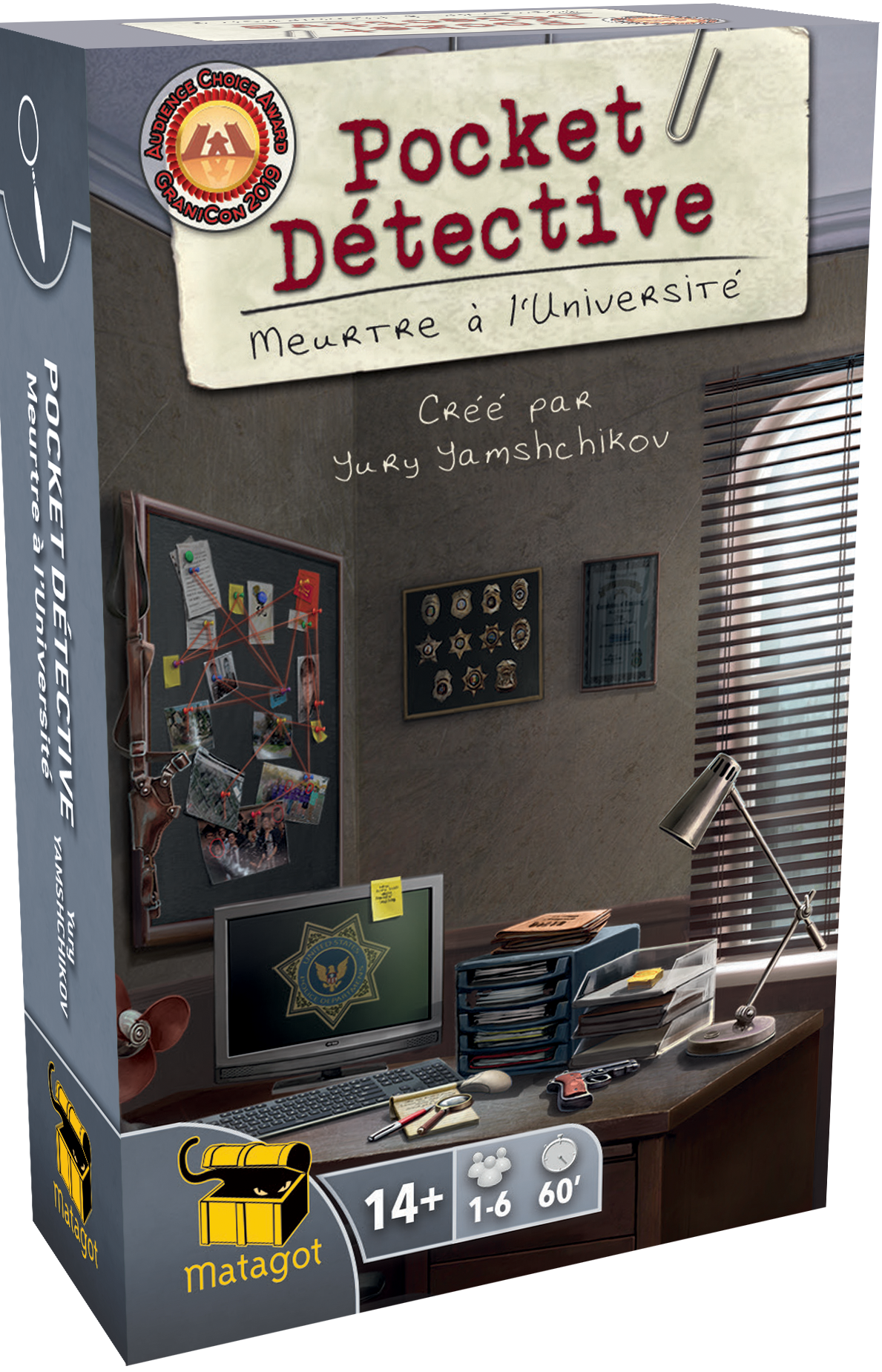 Boîte du jeu Pocket Detective - Meurtre à l'Université