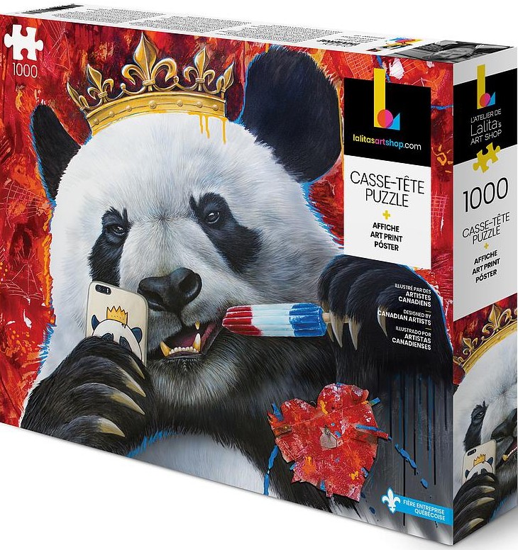 Boîte du casse-tête - Panda (1000 pièces) - Lalita's Art Shop
