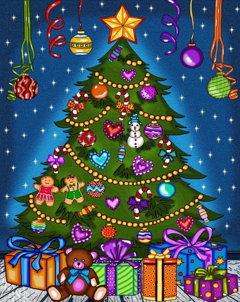 Broderie de Diamants – Mon Beau Sapin (40 x 50)