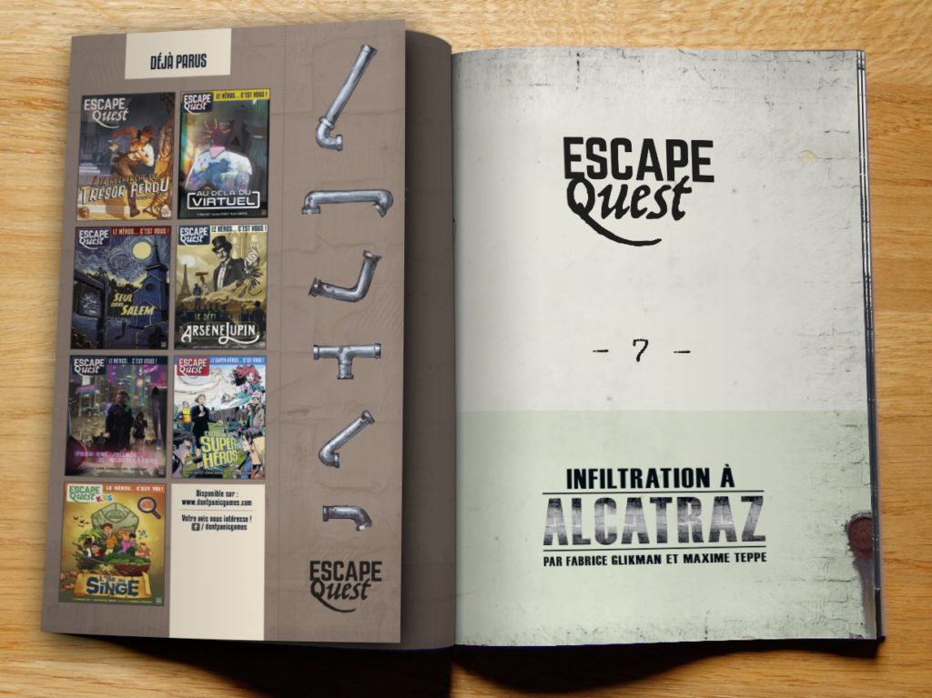 Présentation du jeu Escape Quest 7 - Infiltration à Alcatraz