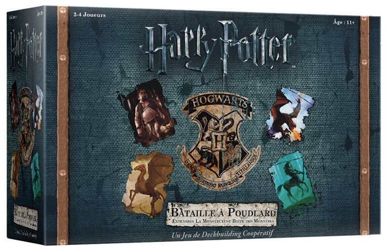 Boîte du jeu Harry Potter - Bataille à Poudlard: La Monstrueuse Boîte des Monstres (ext)