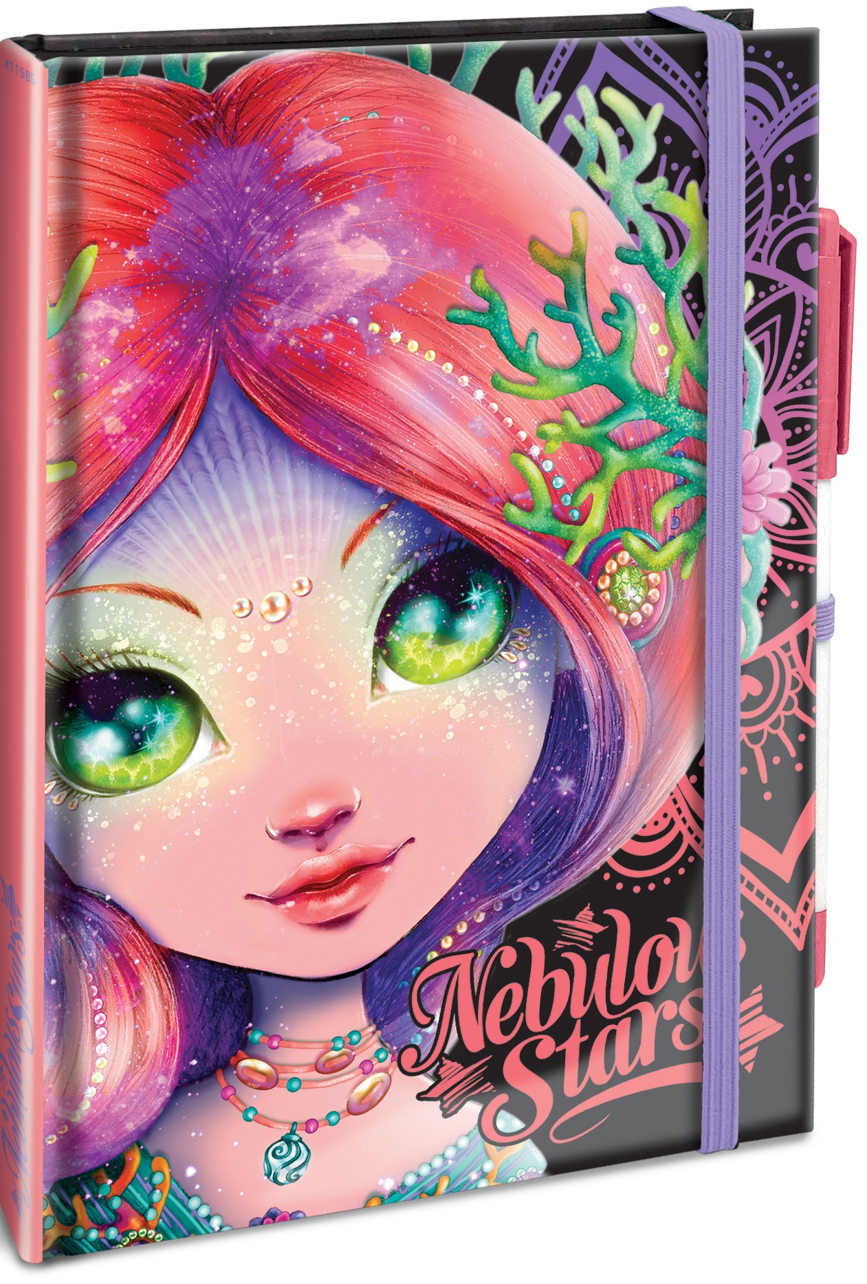 Nebulous Stars – Cahier de notes de luxe pages noires – Coralia