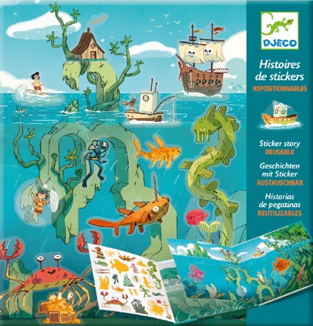 Boîte du jeu Histoires de stickers - Les aventures en mer