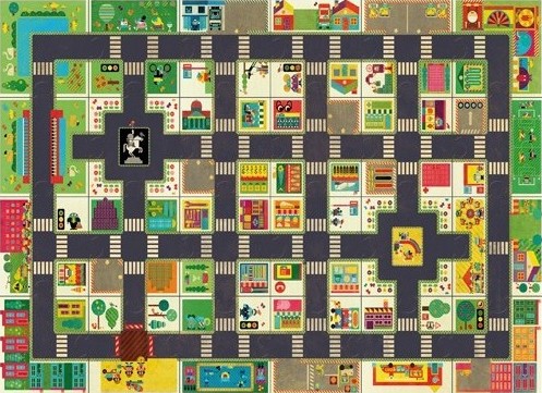 Boîte du jeu Géant - La Ville (24 pièces) - Djeco