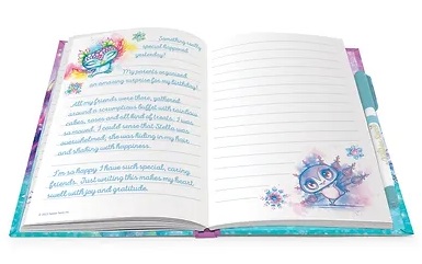 Présentation du bricolage Nebulous Stars - Cahier de notes de luxe pages blanches - Iceana & Isadora