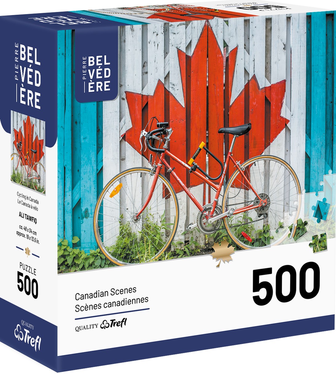 Boîte du casse-tête Le Canada à vélo (500 pièces) - Pierre Belvédère - Trefl