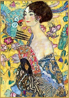 Boîte du casse-tête Klimt - Lady with a fan (1000 pièces) - Piatnik