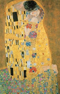Boîte du casse-tête Klimt - Le Baiser - Métallique (1000 pièces) - Piatnik