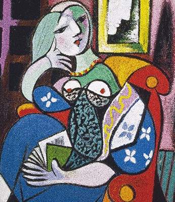 Boîte du casse-tête Picasso - Dame avec livre (1000 pièces) - Piatnik