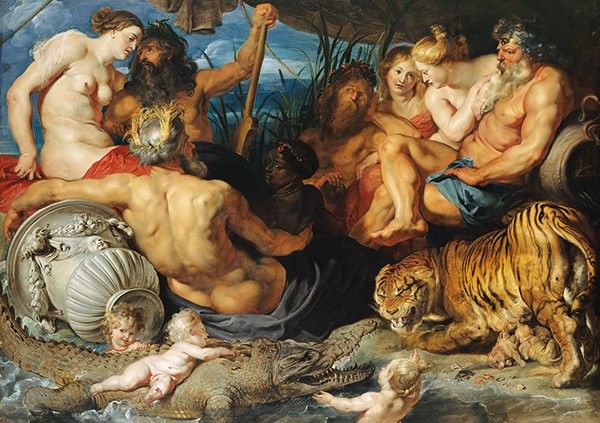 Boîte du casse-tête Rubens - Les quatre grands fleuves (1000 pièces) - Piatnik