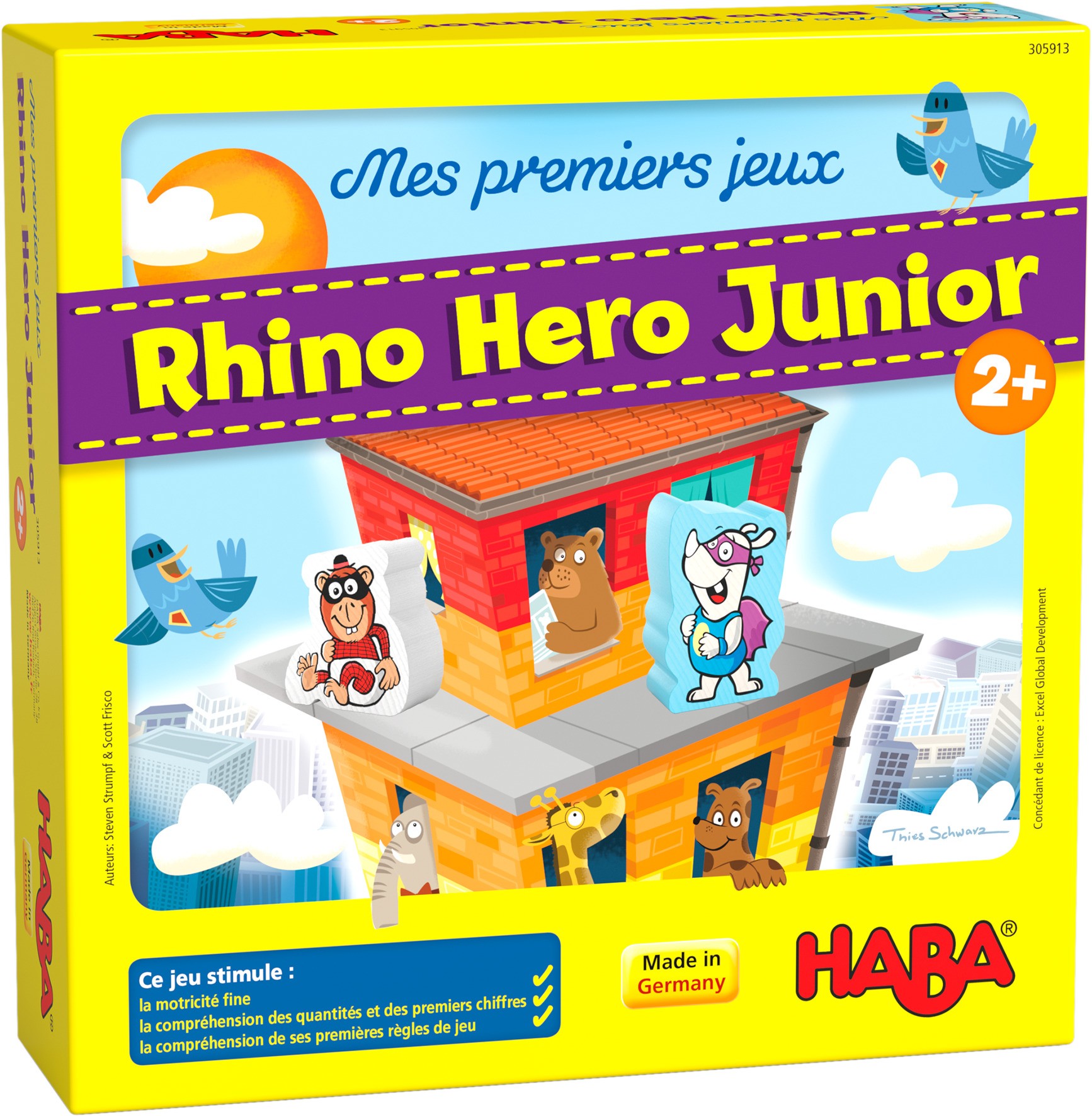 Boîte du jeu Rhino Hero Junior (ML)