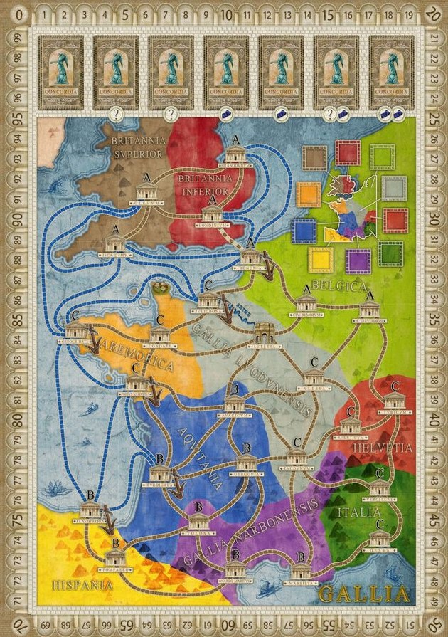 Boîte du jeu Concordia - Map - Gallia & Corsica (VF)