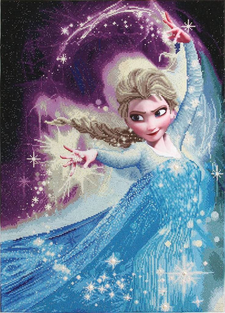 Boîte du bricolage Diamond Dotz - La Magie d'Elsa Frozen (58 x 80)