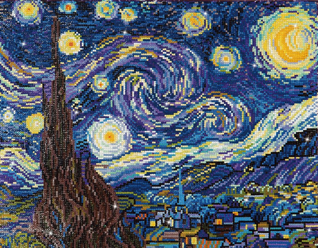 Boîte du bricolage Diamond Dotz - Starry Night - Van Gogh (50,8 x 40,6)