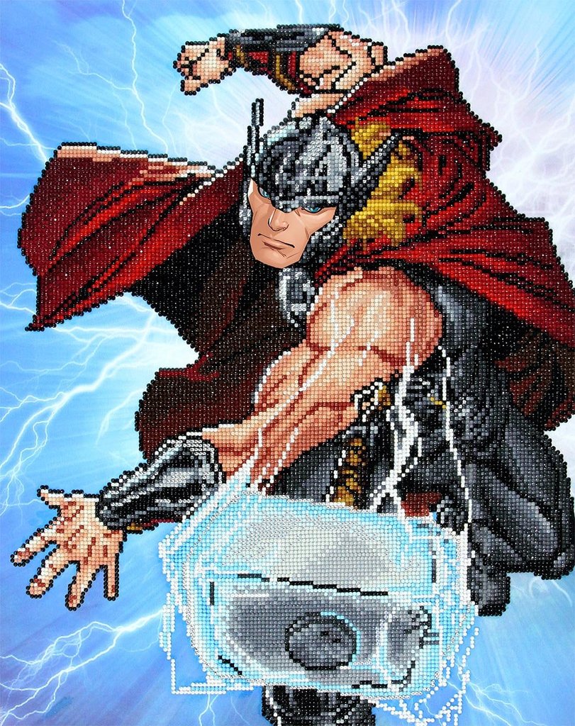 Boîte du bricolage Diamond Dotz - Thor Strikes (42 x 53)
