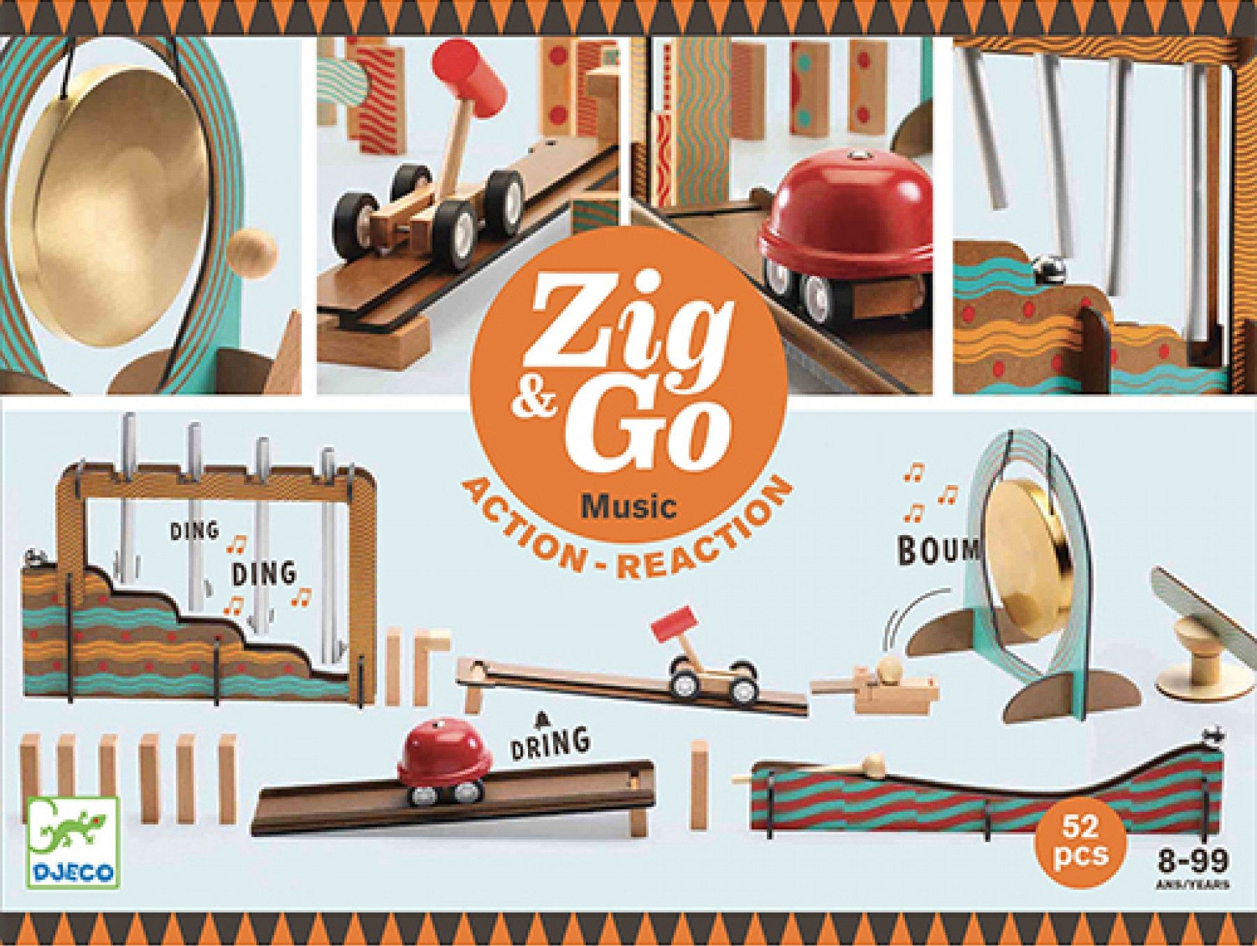 Boîte du jeu Zig & Go - Music (52 pièces)