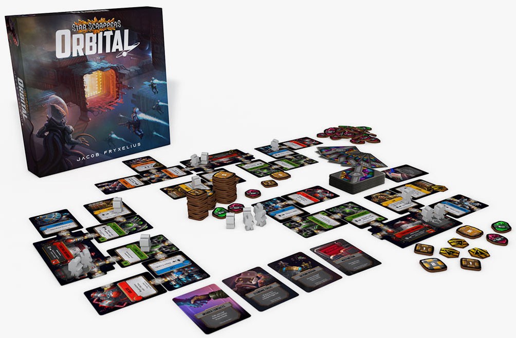 Présentation du jeu Stars Scrappers - Orbital (Kickstarter Deluxe) (VF)