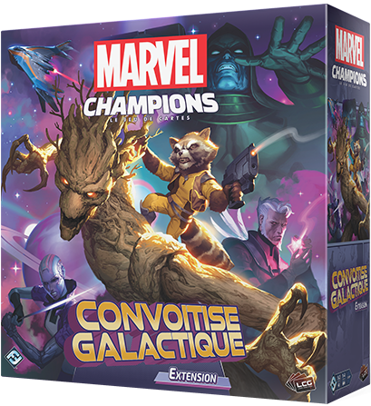 Boîte du jeu Marvel Champions- Le Jeu de Cartes: Convoitise Galactique (ext)