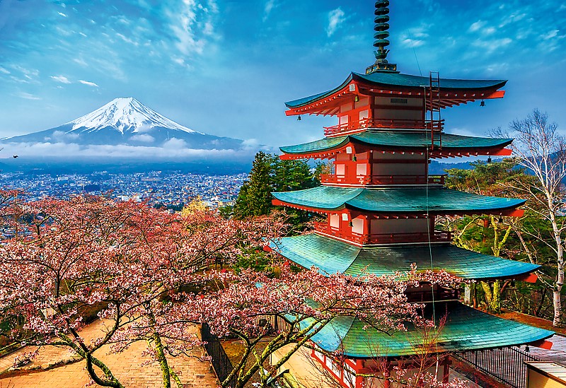 Boîte du casse-tête Mont Fuji (1500 pièces) - Trefl