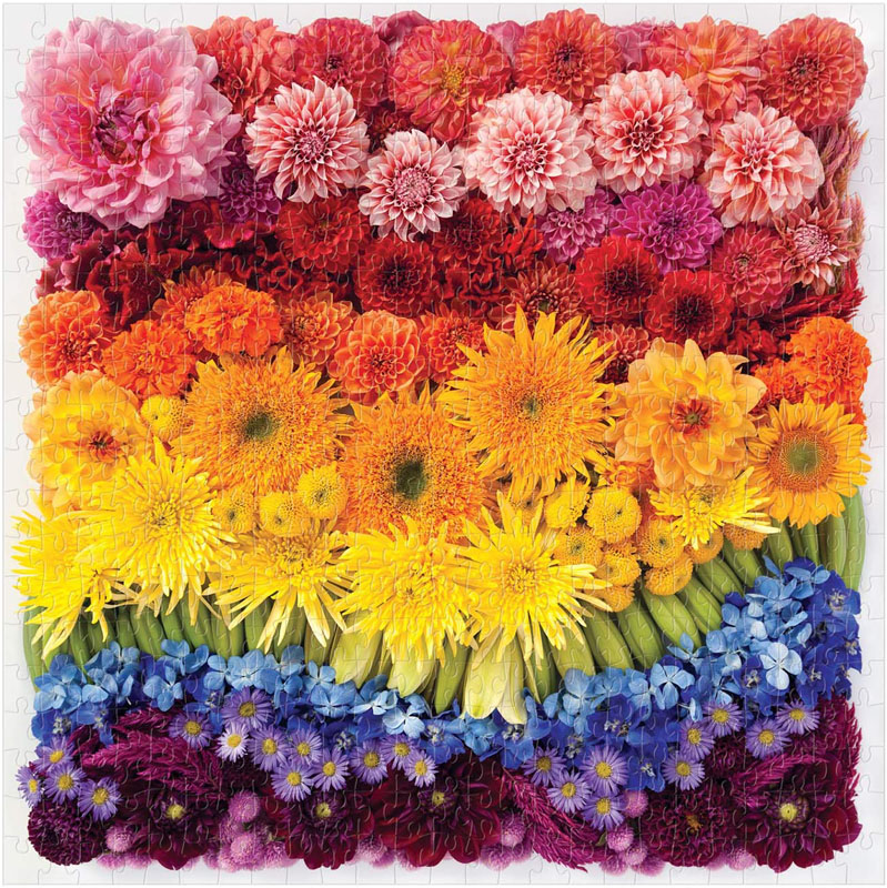 Boîte du casse-tête Rainbow Summer Flowers (500 pièces) - Galison