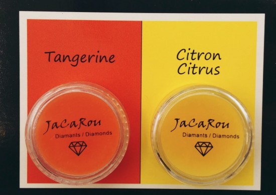 Boîte de Accessoire Broderie de Diamants - Duo de Cires Parfumées - tangerine et citron (2 x 5 g)