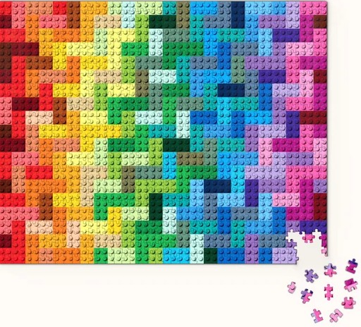 Boîte du casse-tête Lego Rainbow Bricks (1000 pièces) - Lego